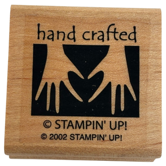 Stampin Up Wood Rubber Stamp Angel Policy Stamp Hand Crafted Crafter Card Making