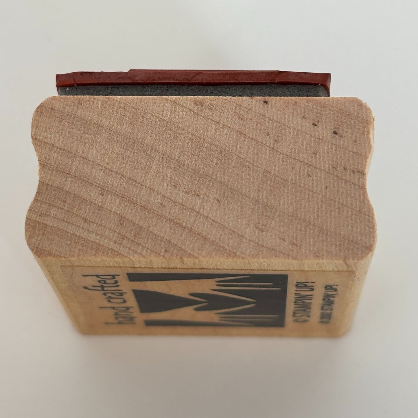 Stampin Up Wood Rubber Stamp Angel Policy Stamp Hand Crafted Crafter Card Making