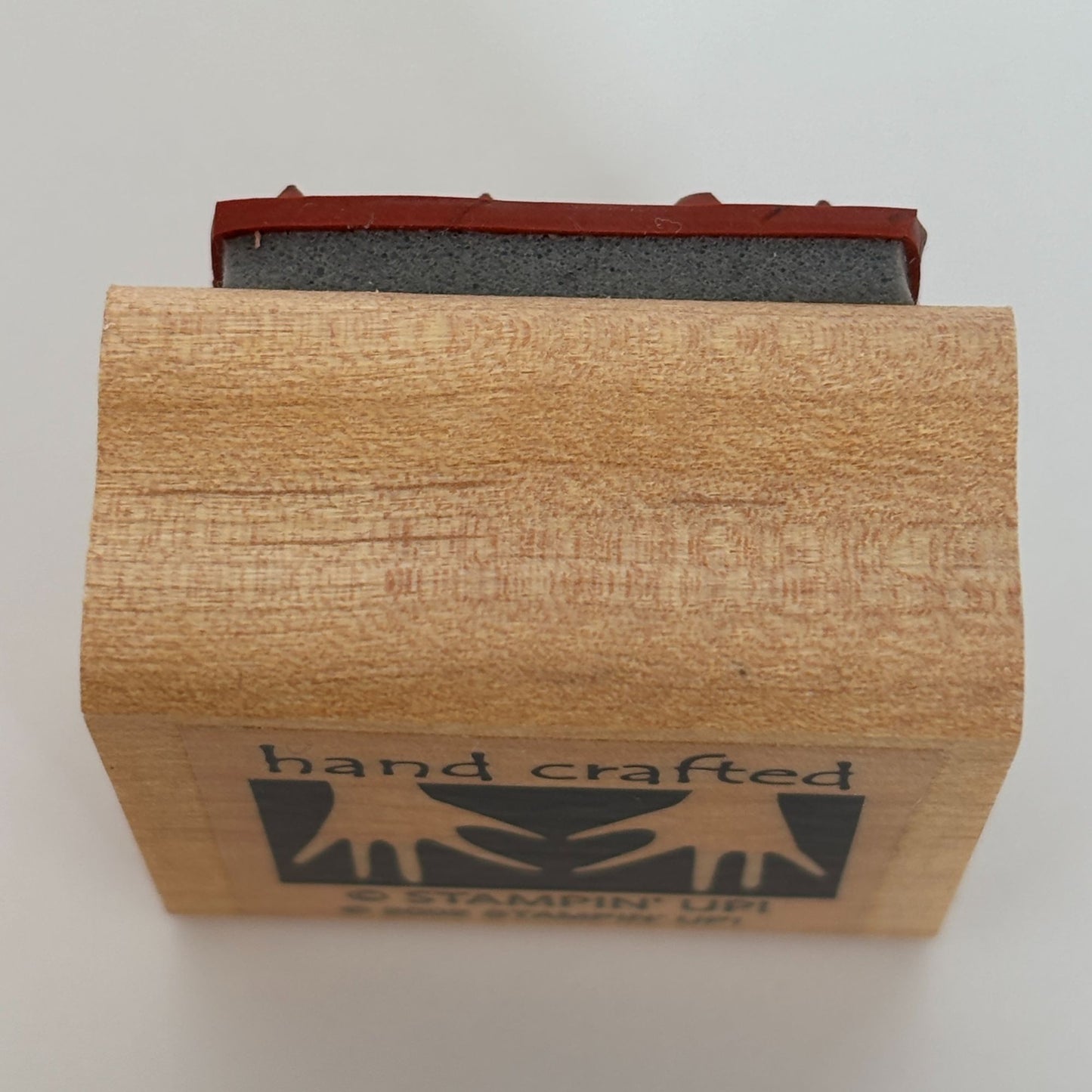 Stampin Up Wood Rubber Stamp Angel Policy Stamp Hand Crafted Crafter Card Making