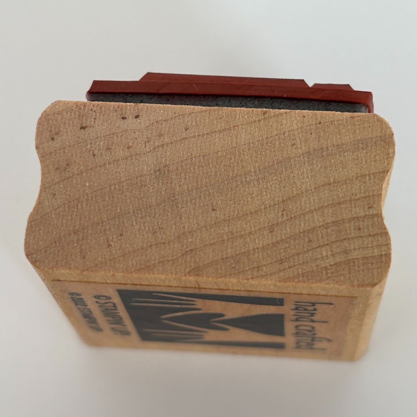 Stampin Up Wood Rubber Stamp Angel Policy Stamp Hand Crafted Crafter Card Making