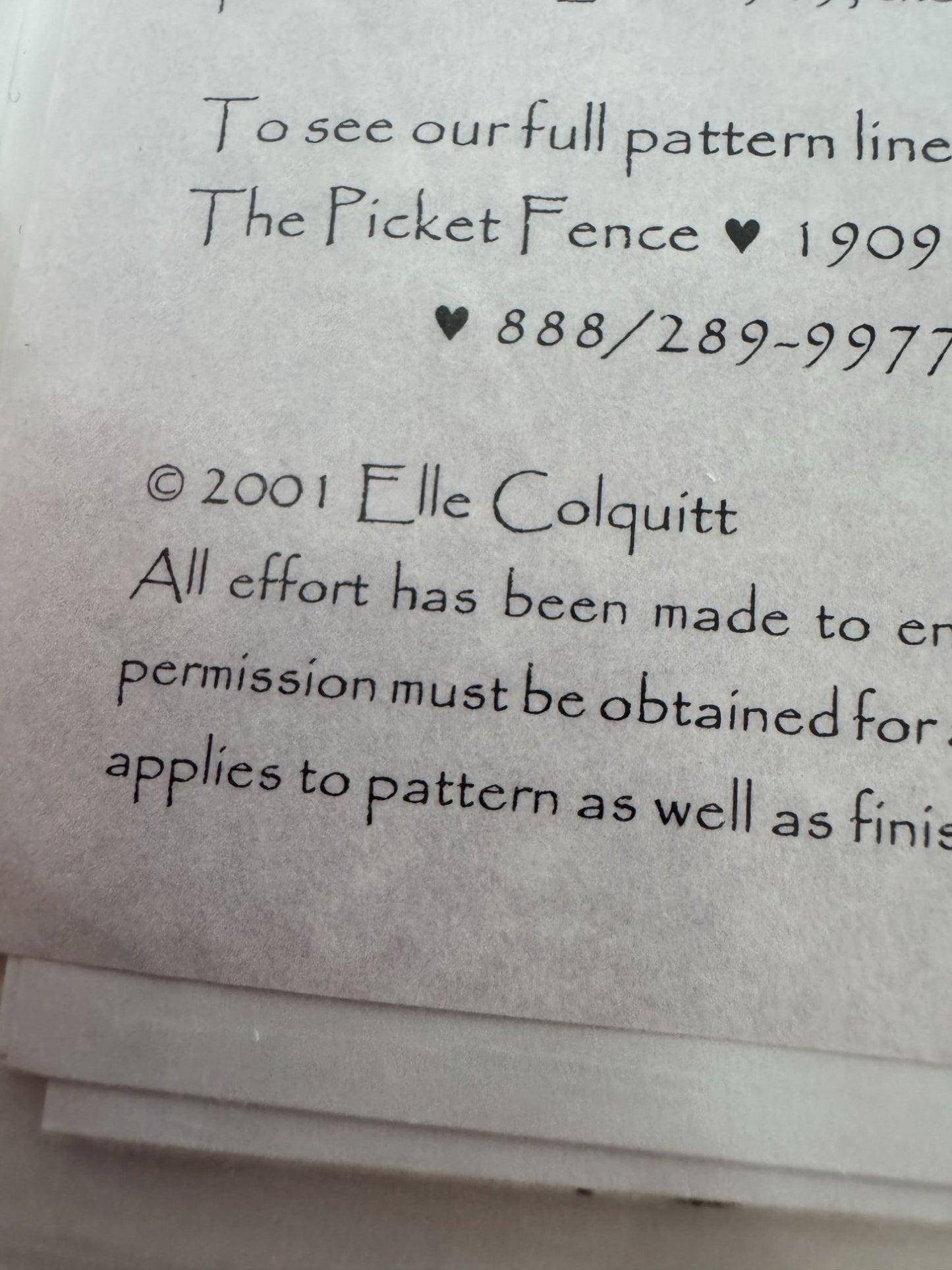 The Picket Fence Quilt and Embroidery Pattern Garden Party Wall Hanging Fashion