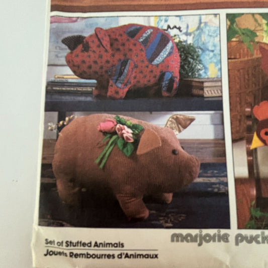 Simplicity Crafts Sewing Pattern 8538: Stuffed Animals