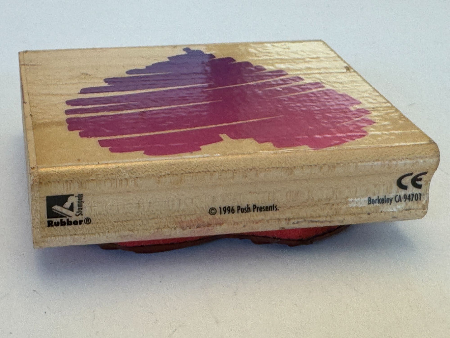 Rubber Stampede Rubber Stamp Sketch of my Heart Scribble Posh Impressions Craft