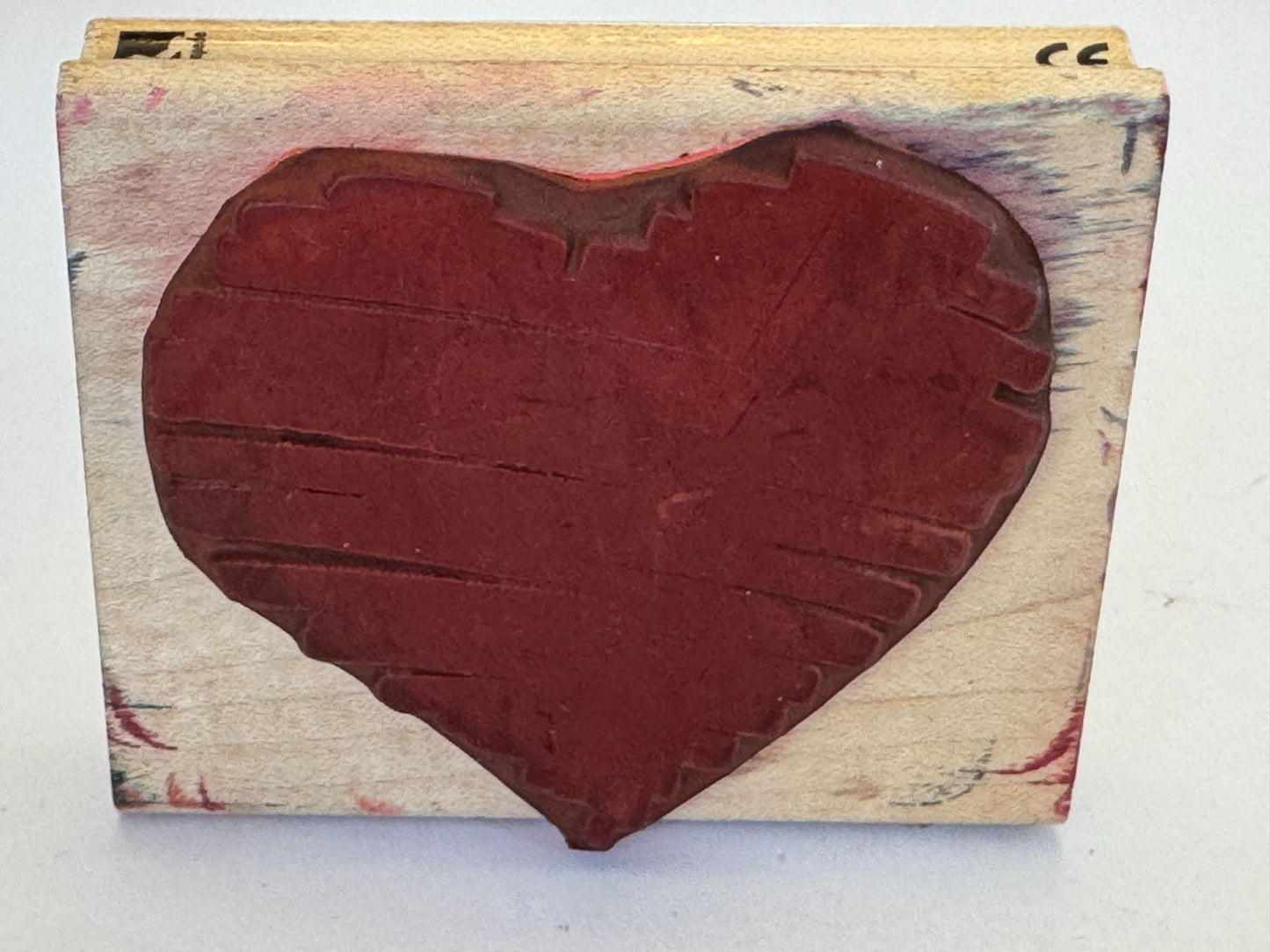 Rubber Stampede Rubber Stamp Sketch of my Heart Scribble Posh Impressions Craft