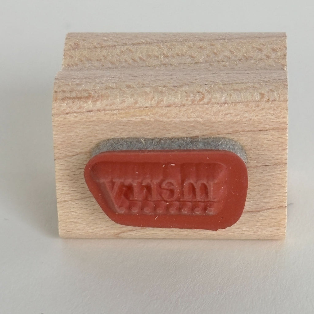 Stampin Up Rubber Stamp Merry Cardmaking Word Sentiment Small Holidays Christmas Tiny
