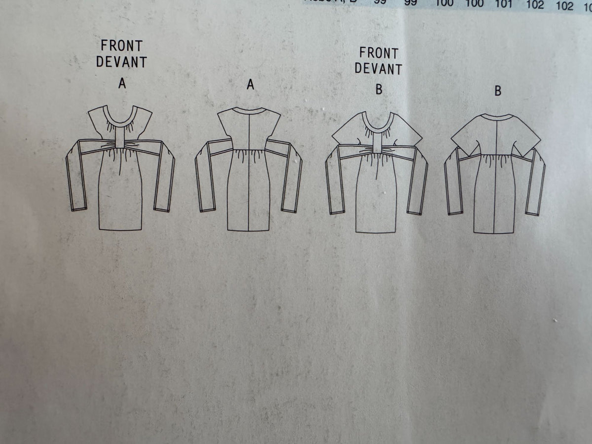 Butterick Sewing Pattern B5476 Knit Dress Empire Waist Modern Classic Easy 8-14