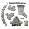 CTMH My Acrylix Acrylic Stamp Set Lots of Love Occasions Letter Writing Mailbox