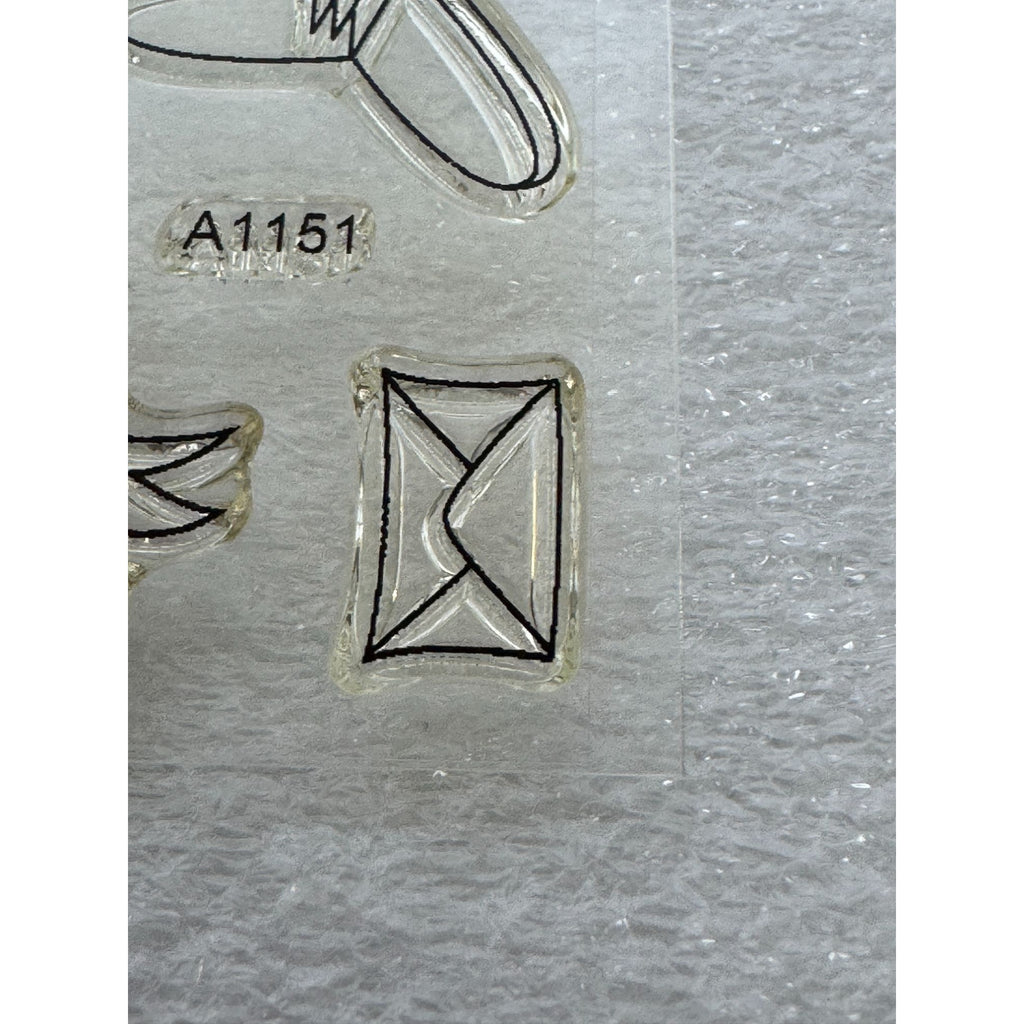 CTMH My Acrylix Acrylic Stamp Set Lots of Love Occasions Letter Writing Mailbox