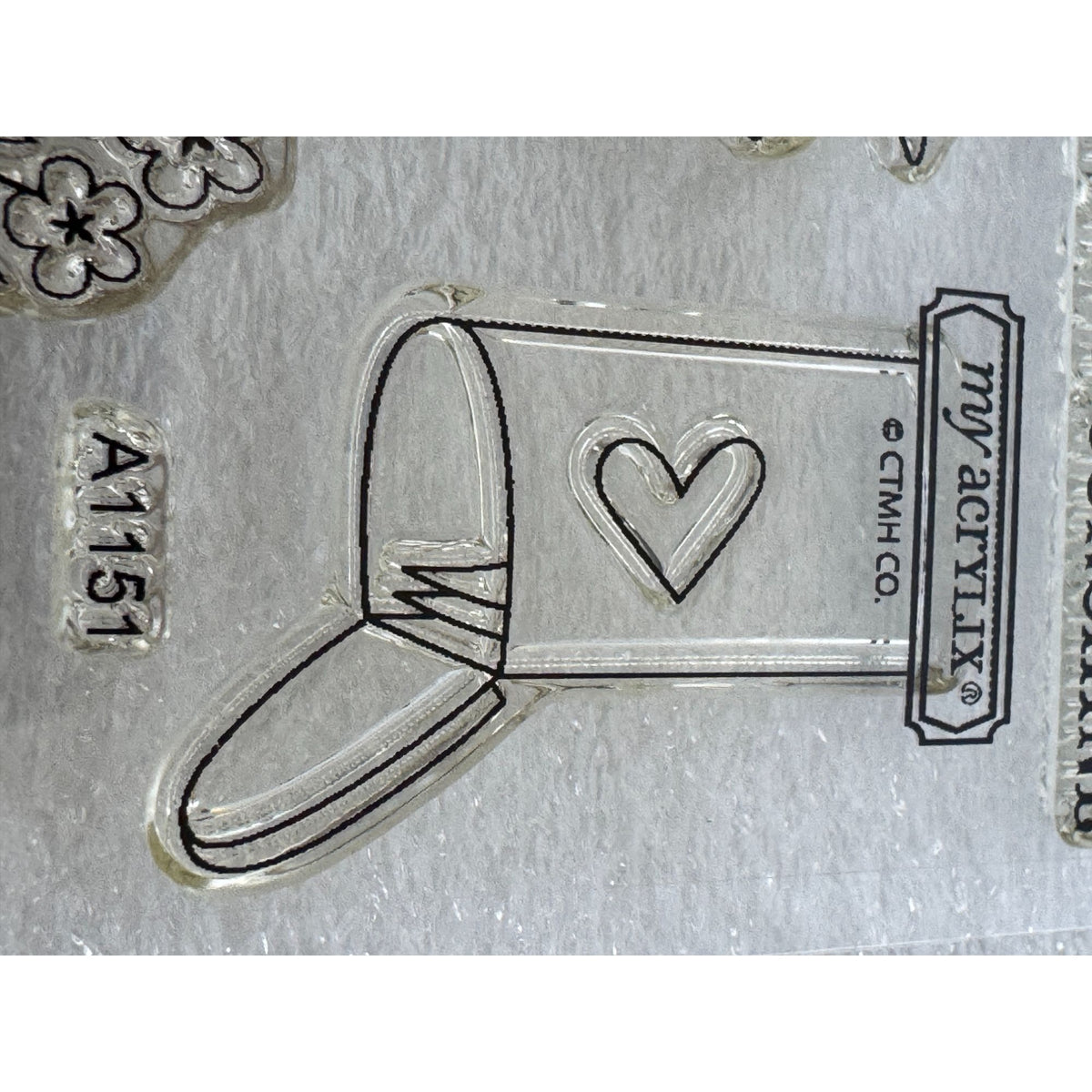 CTMH My Acrylix Acrylic Stamp Set Lots of Love Occasions Letter Writing Mailbox
