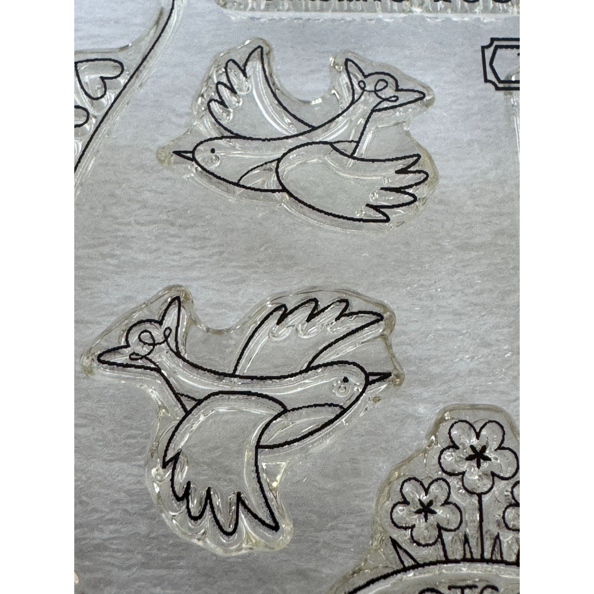 CTMH My Acrylix Acrylic Stamp Set Lots of Love Occasions Letter Writing Mailbox