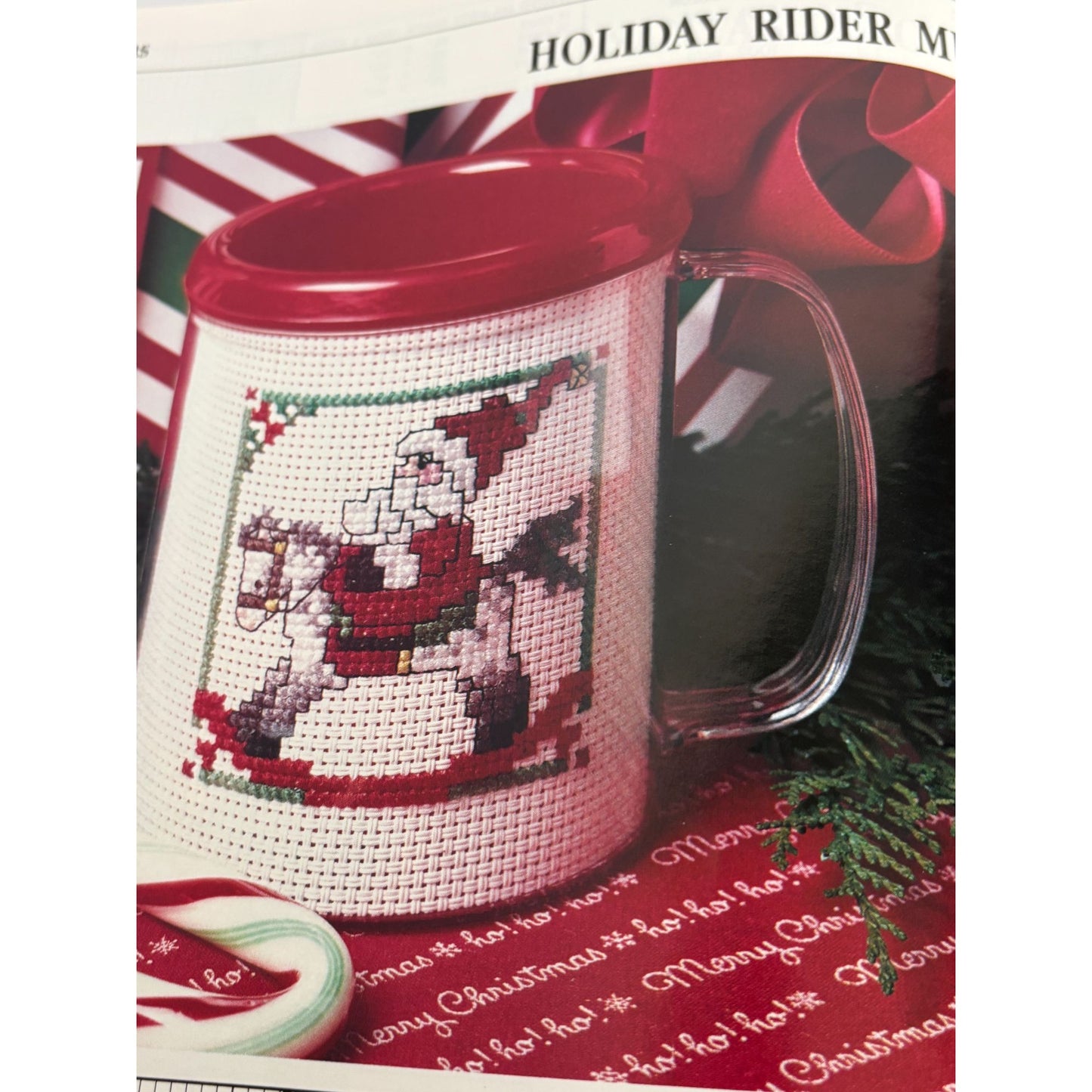 For The Love Of Cross Stitch Magazine January 1993 Christmas Stocking Olde Santa