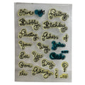 Stampendous Tiny Clear Acrylic Stamps Gone Fishing Words Fun Phrases Puns Sea Ya