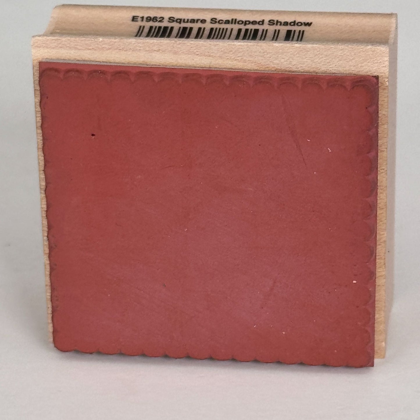 Hero Arts Rubber Stamp Square Scalloped Shadow Background Frame Card Making Scrapbooking Texture E1962