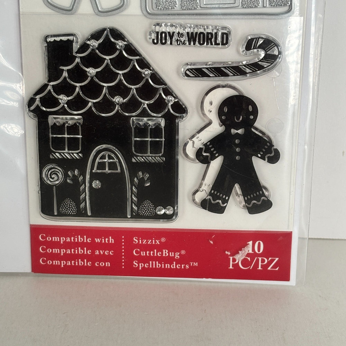 Art-C Gingerbread Man House Stamp and Die Cut Set Christmas Cardmaking Gift Tags Baking