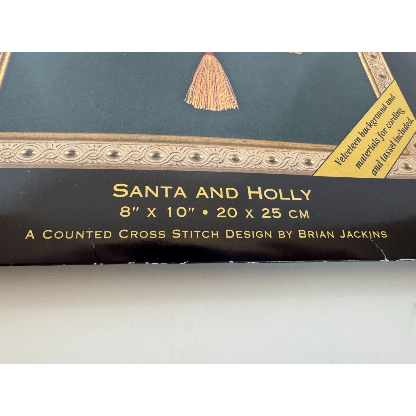 Dimensions Counted Cross Stitch Kit Santa and Holly Gold Nuggets Christmas 8679