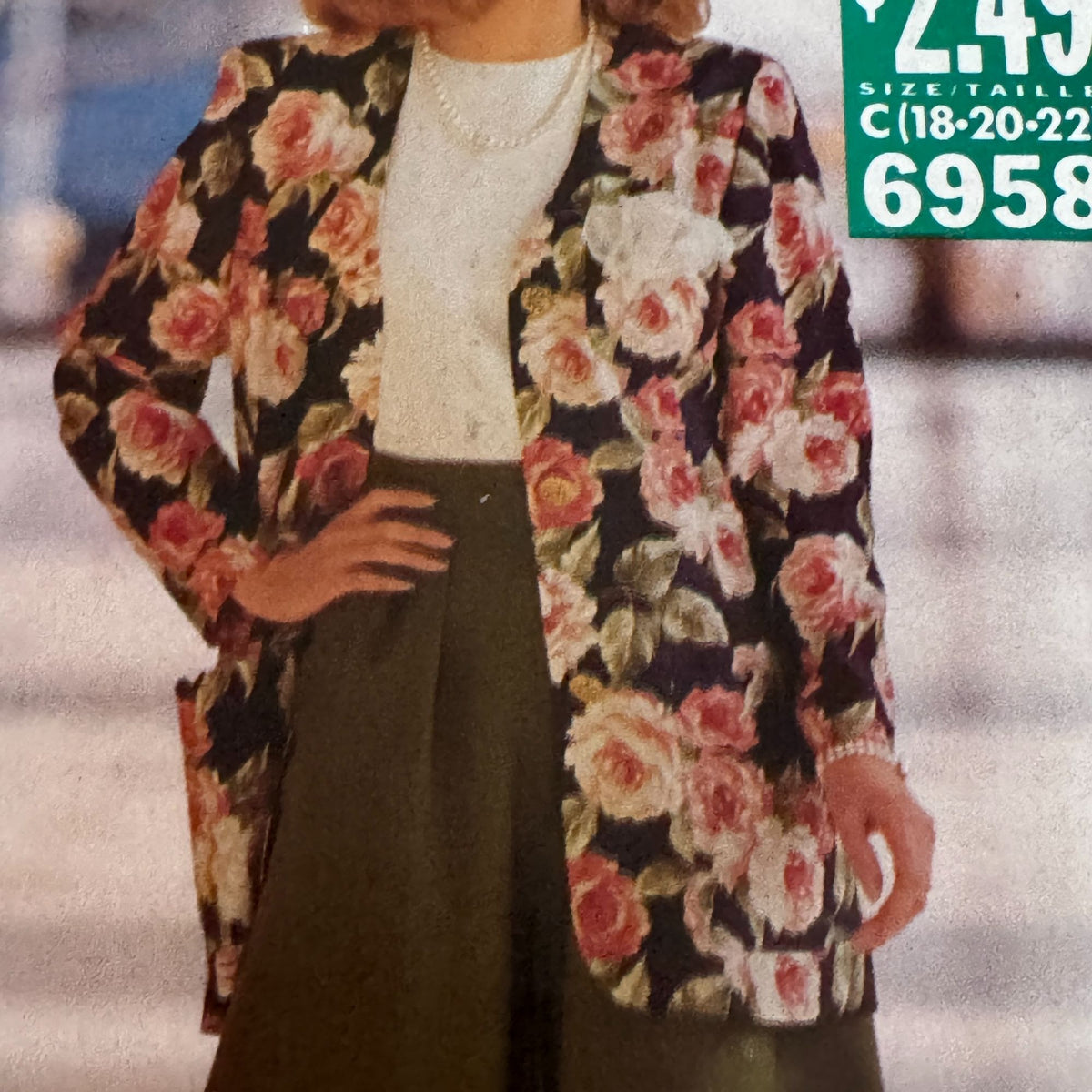 Butterick Sewing Pattern 6958 90s Minimalist Outfit Split Skirt 18-22 Easy Uncut Top jacket