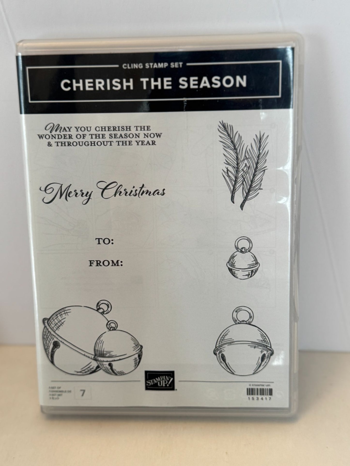 Stampin Up Cherish The Season Stamps and Sounds of the Season Dies   Christmas