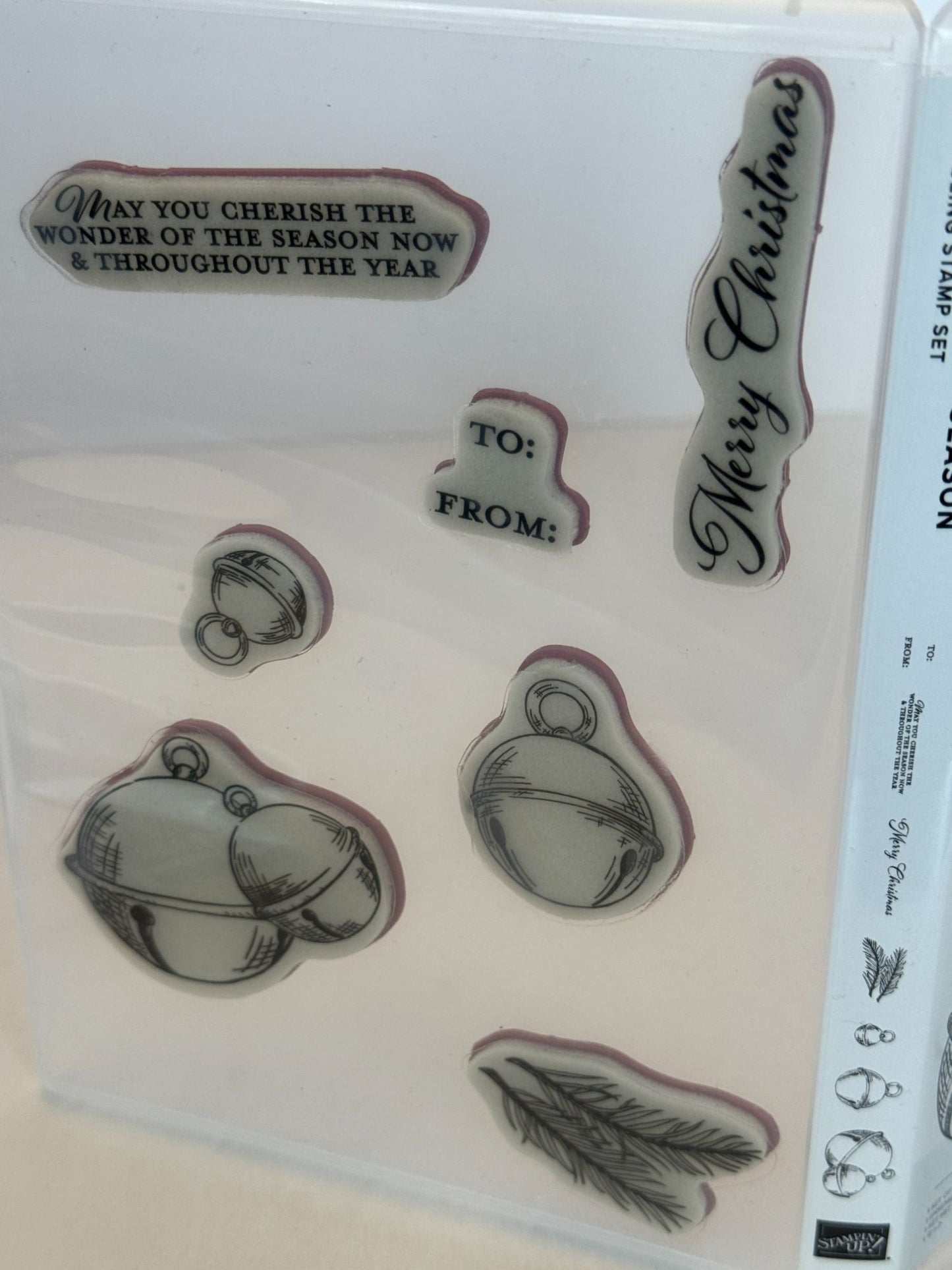 Stampin Up Cherish The Season Stamps and Sounds of the Season Dies   Christmas