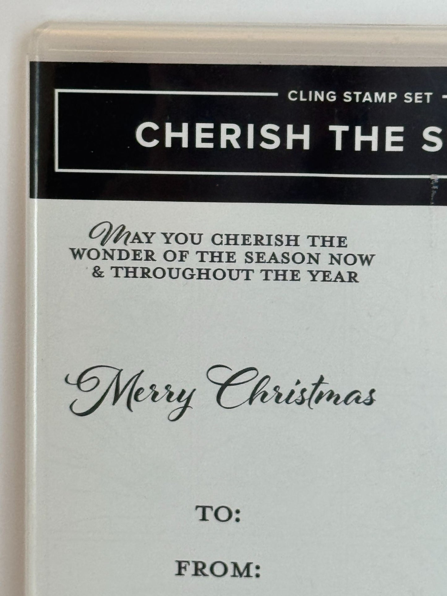 Stampin Up Cherish The Season Stamps and Sounds of the Season Dies   Christmas