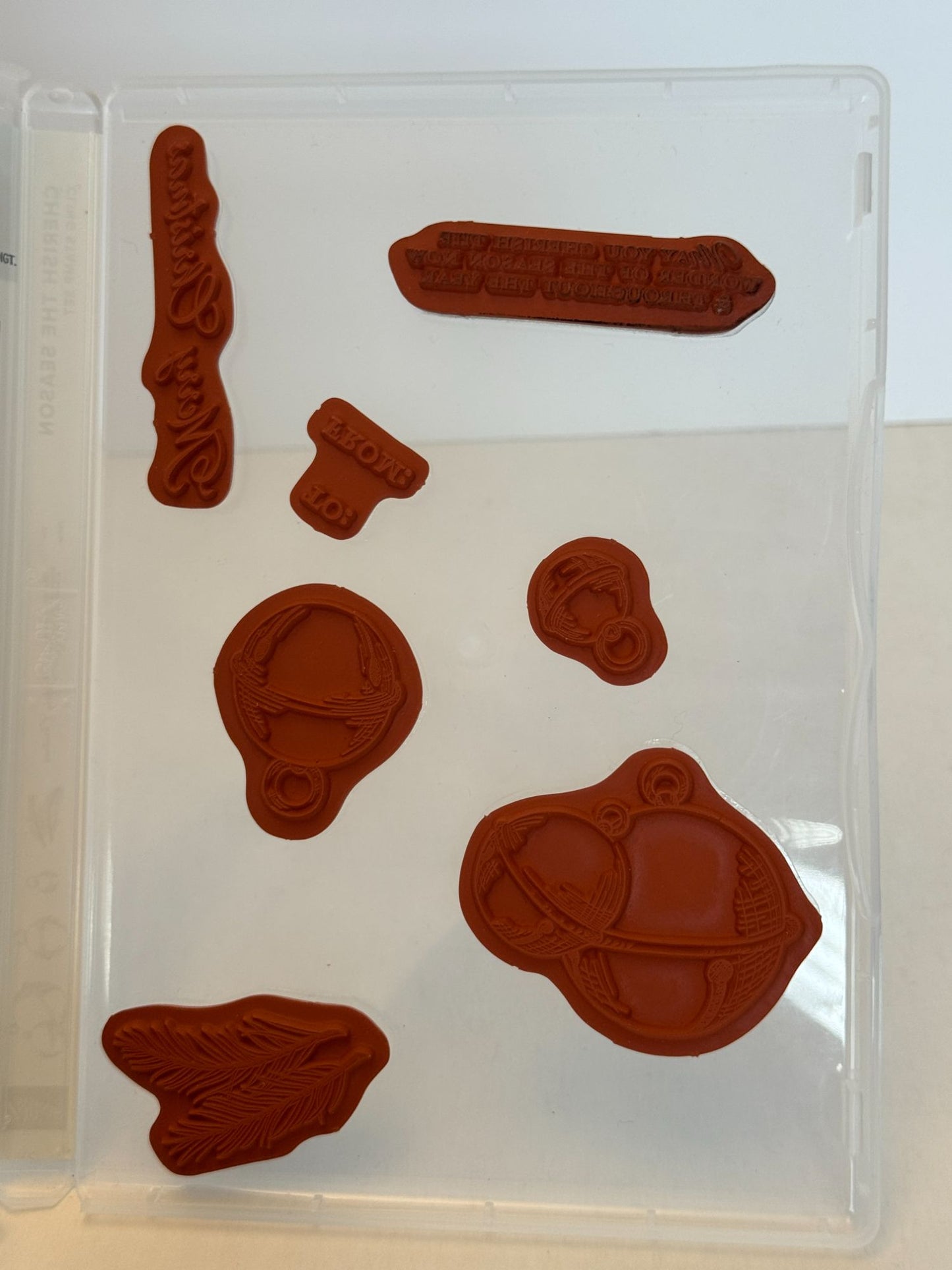 Stampin Up Cherish The Season Stamps and Sounds of the Season Dies   Christmas