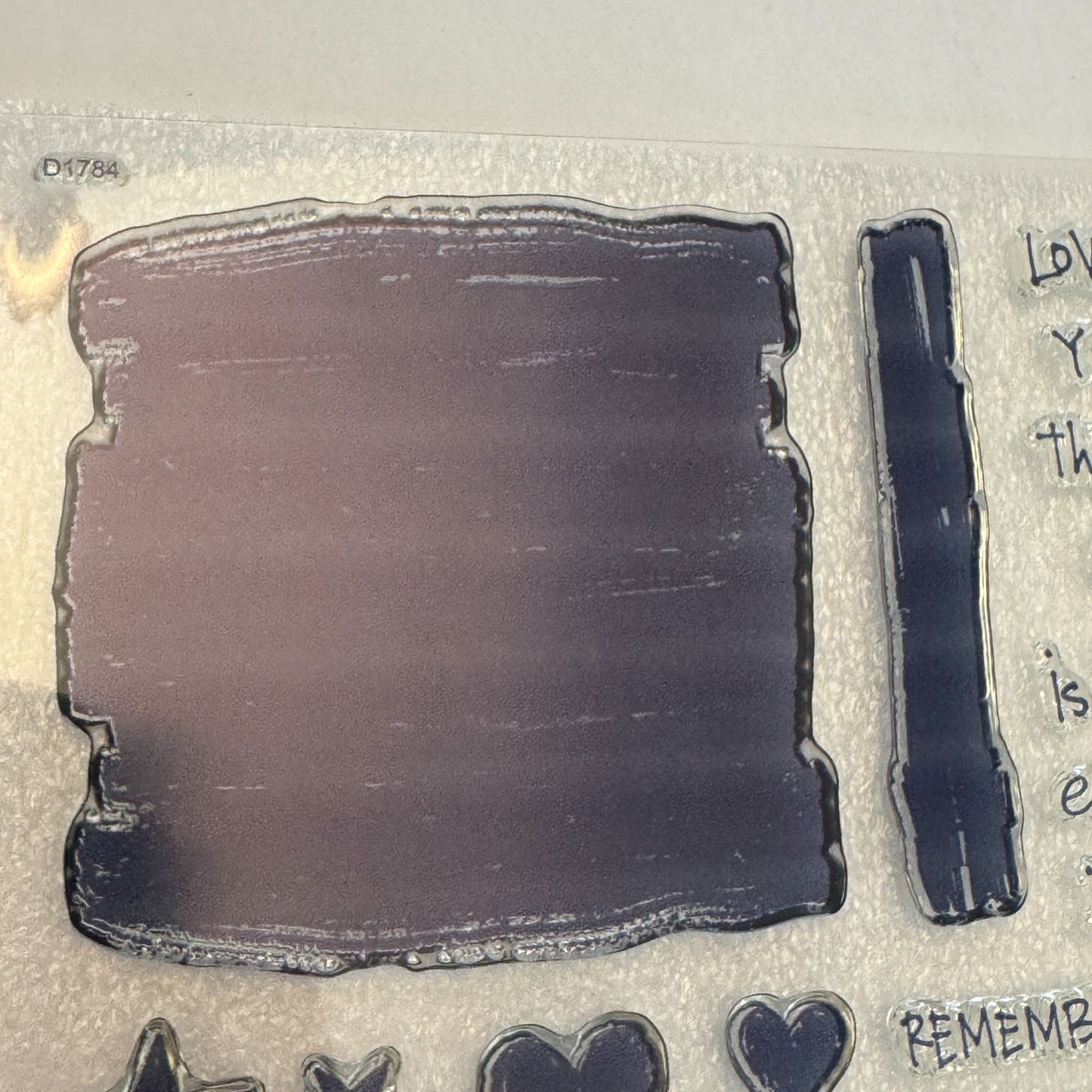 CTMH My Acrylix Acrylic Stamp Set Colorful Texture D1784 Shapes Remember Arrows