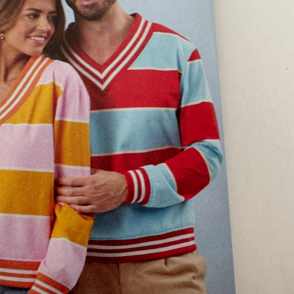Simplicity Sewing Pattern R12180 Knit Vest and Tops Fall Easy Unisex XS-XXL UC