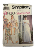 Simplicity Sewing Pattern 8094 Sleepwear Pajamas Nightgown Robe Leggings L XL UC
