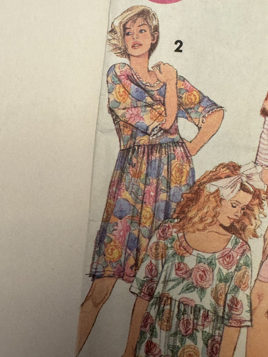Simplicity Sewing Pattern 8094 Sleepwear Pajamas Nightgown Robe Leggings L XL UC