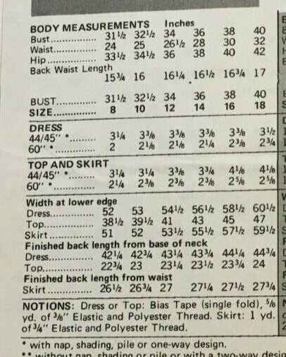 Butterick Sewing Pattern 5636 Vintage Sweater Dress Top Skirt 1970s Cowl Neck 14