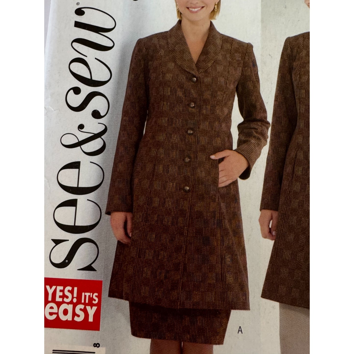 Butterick Sewing Pattern B4328 Womens Jacket Skirt Pants Suit Uncut 20-24 Easy Minimalist