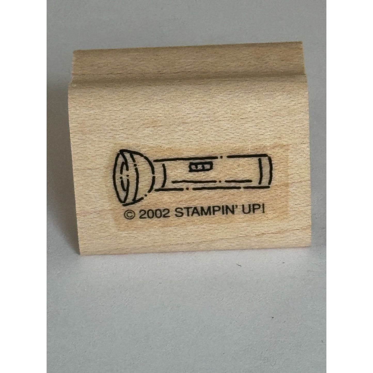 Stampin Up Flashlight Camping Trip Shine Light Card Making Craft Wood Mounted