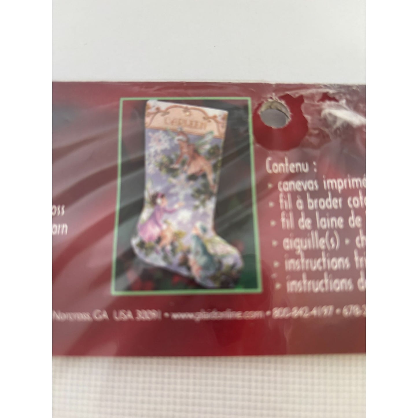 Bucilla Needlepoint Stocking Kit Winter Fairies Winter Holiday Snow Fantasy Name