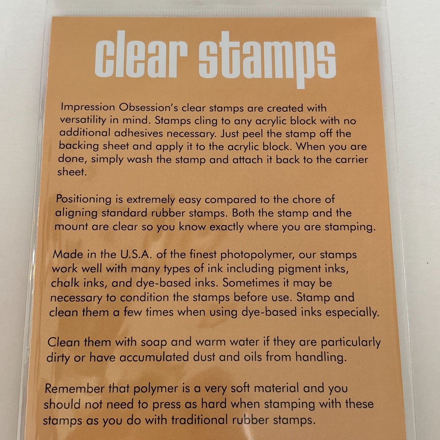 Impression Obsession Clear Stamp Set Seasons in Verse Spring Summer Autumn Winter Words Cardmaking Craft