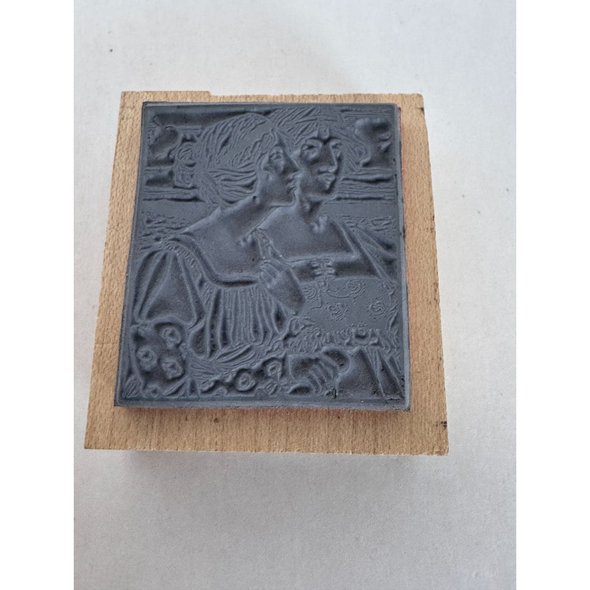 Raindrops on Roses Rubber Stamp Two Women Art Friendship Card Making Lady Face