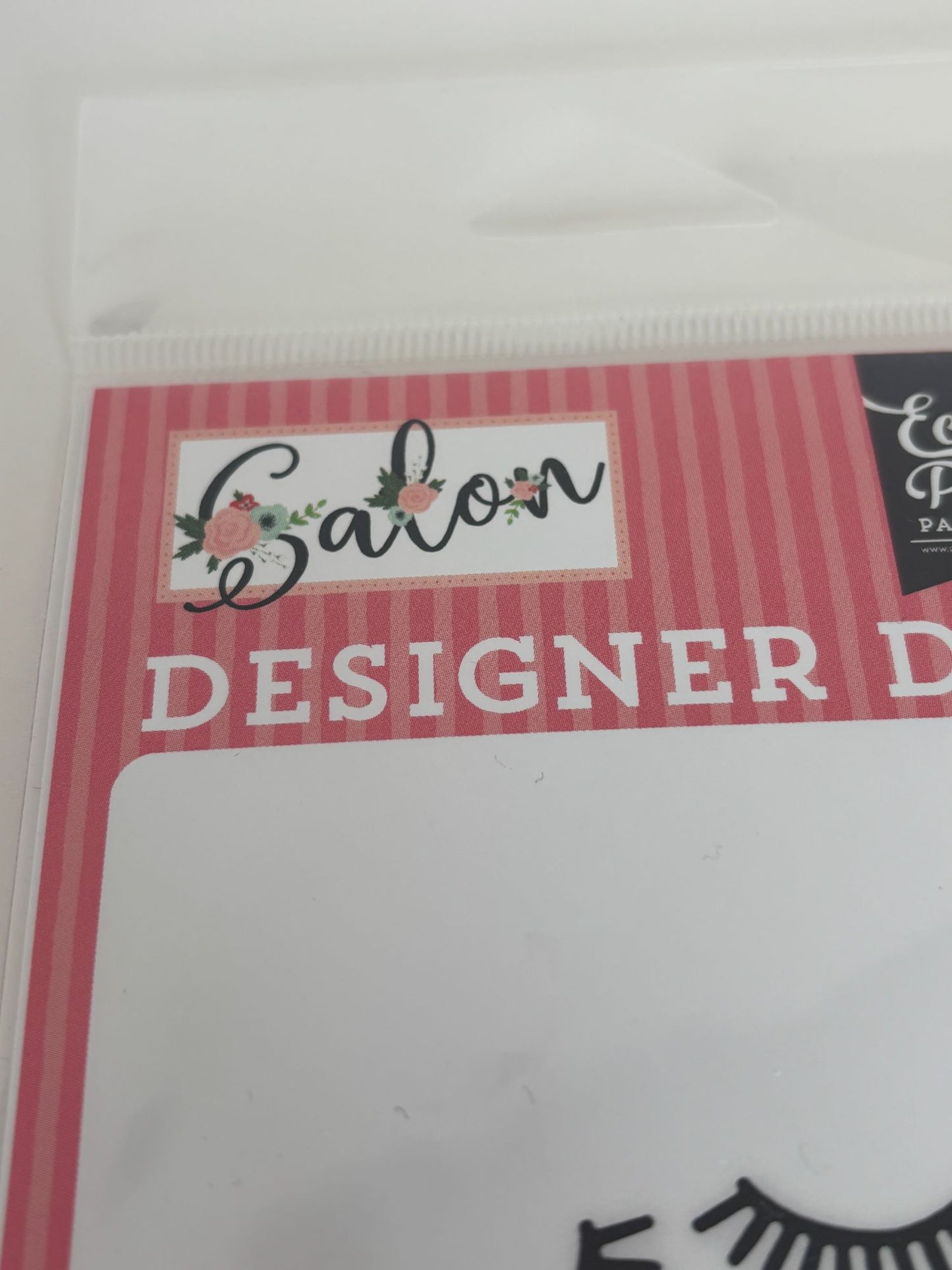 Echo Park Paper Salon Beauty Die Set Eyelashes Lipstick Make-Up Designer New