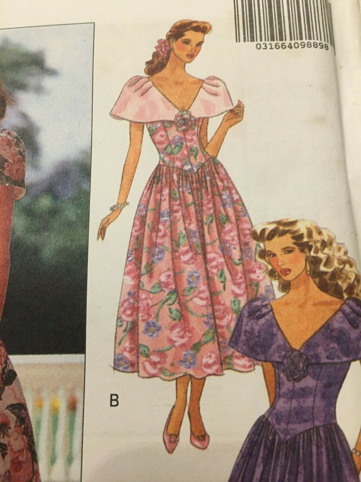 Butterick Sewing Pattern 5322 Fit and Flare Dress Party Formal 1990s UC 14 16 18