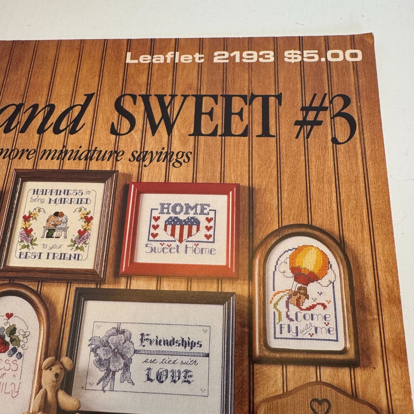 Leisure Arts Short and Sweet Leaflet 2193 Miniature Sayings Kooler Design Studio