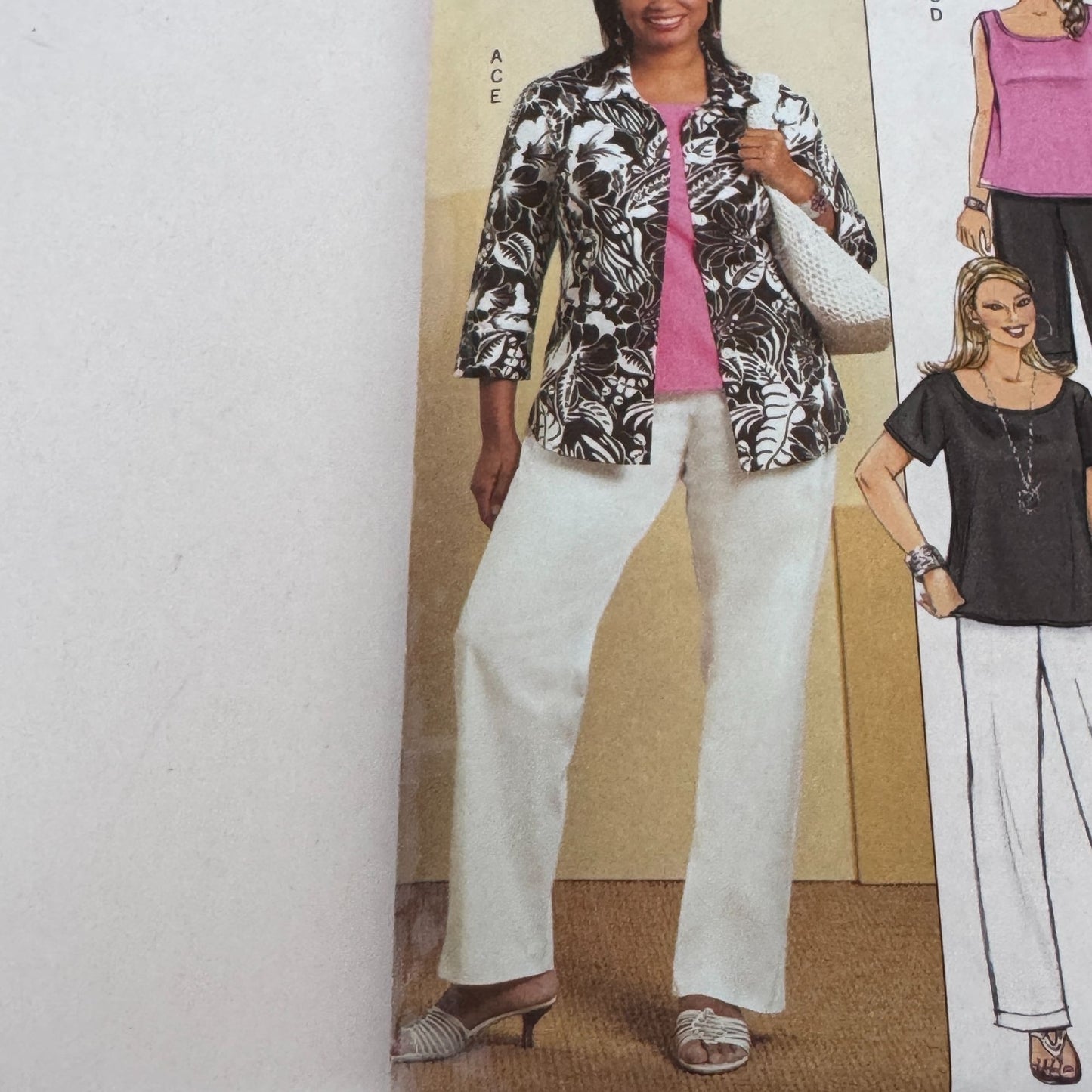 Butterick Sewing Pattern B4819 Shirt Tops Shorts Pants Easy Wardrobe 26W-32W Uncut Casual Cruise