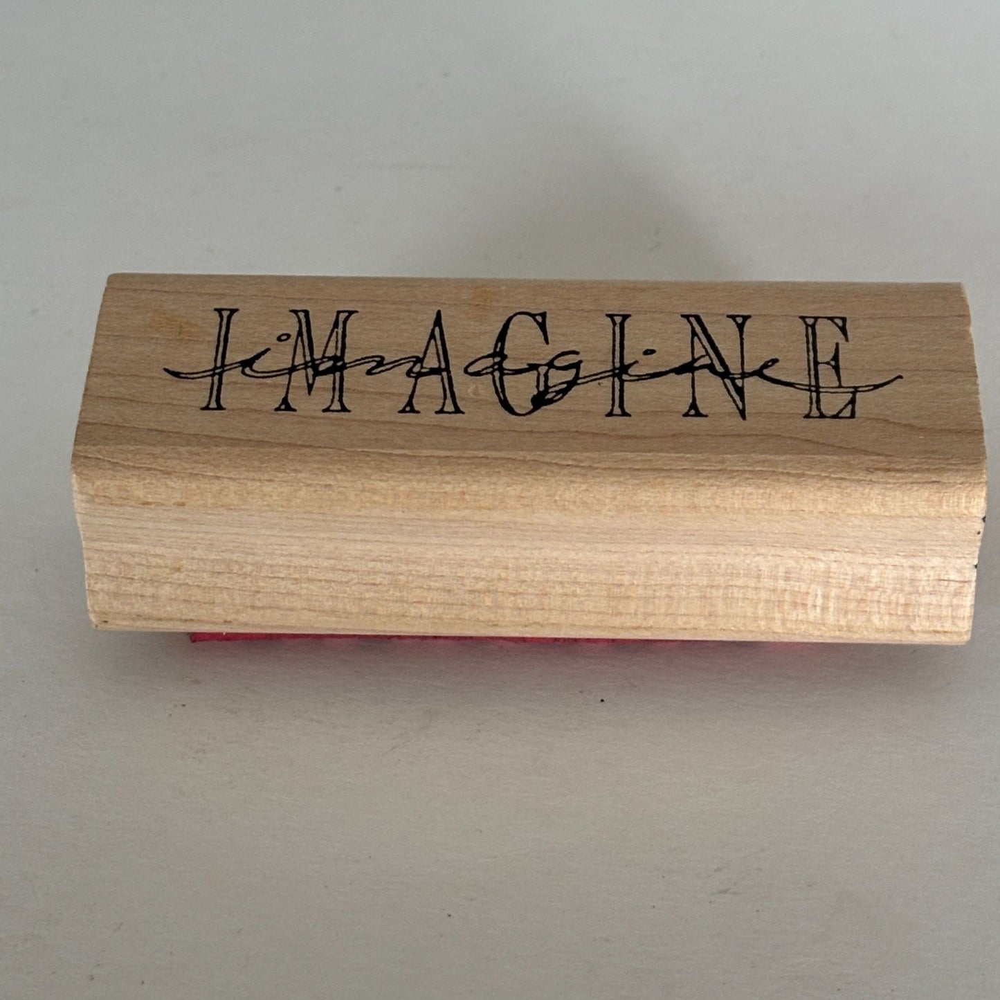 Stampers Anonymous Rubber Stamp Imagine Inspirational Word Art Journaling Craft Card Making