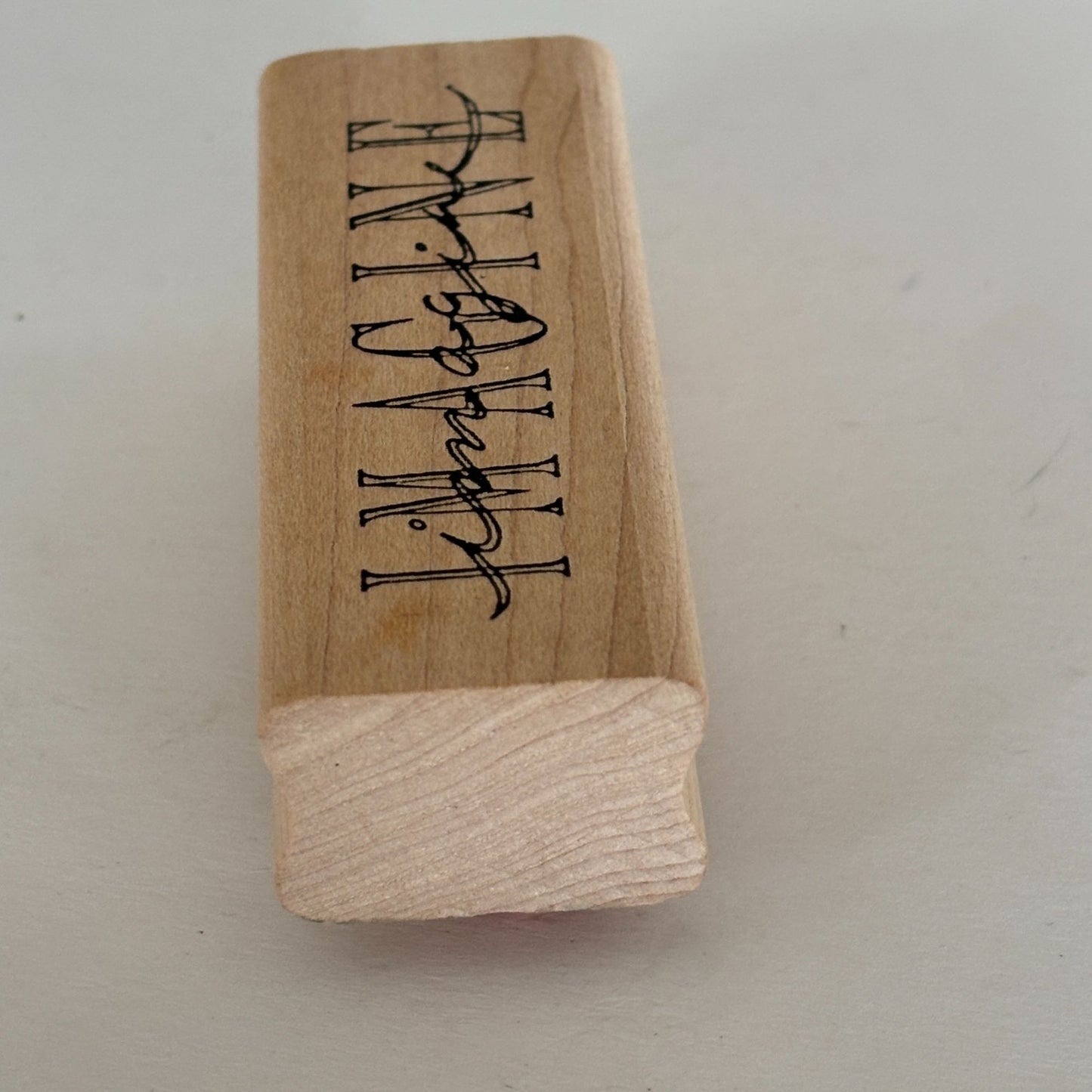 Stampers Anonymous Rubber Stamp Imagine Inspirational Word Art Journaling Craft Card Making