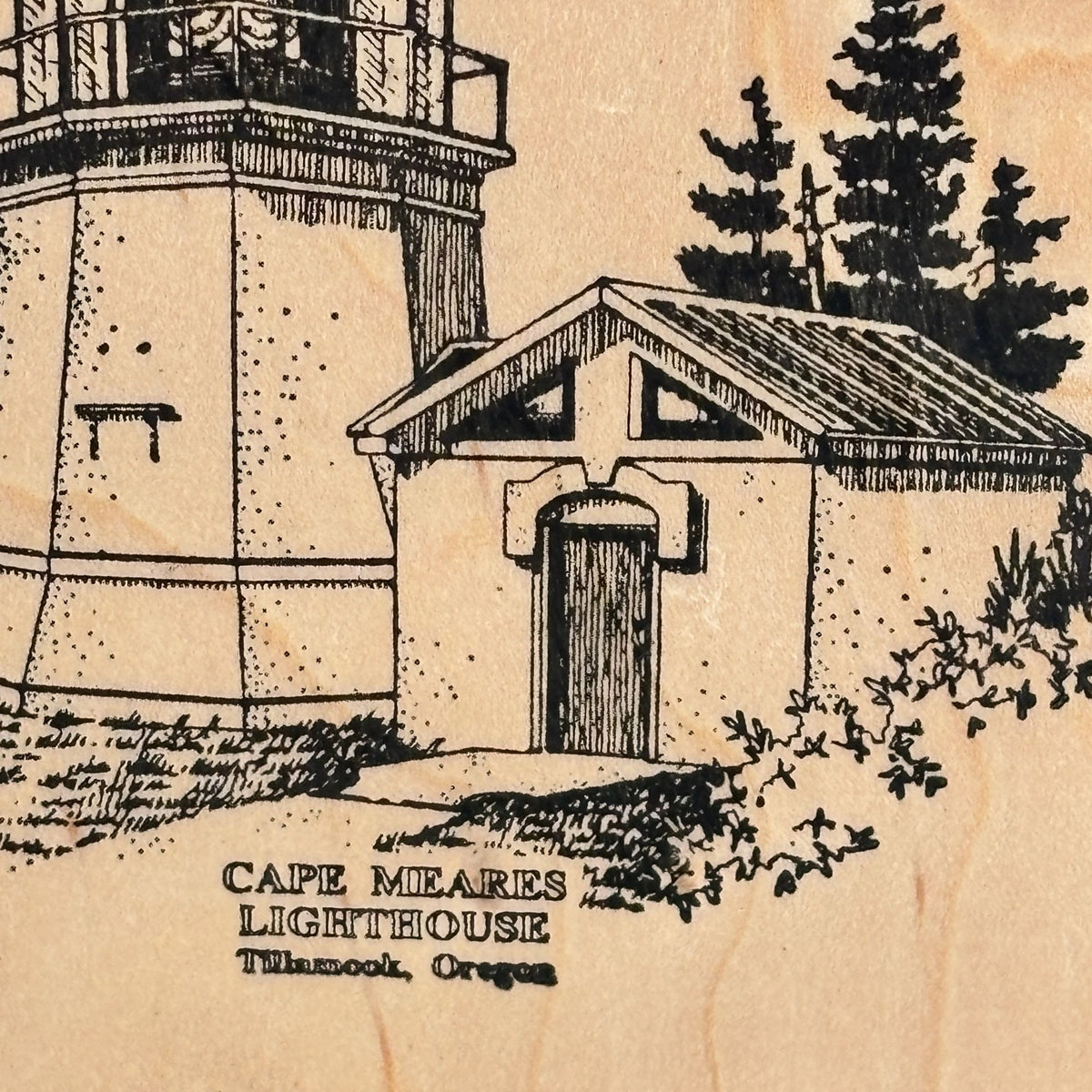 Peddlers Pack Rubber Stamp Cape Meares Lighthouse Tillamook Oregon Coastal Nautical Craft Cardmaking Seaside