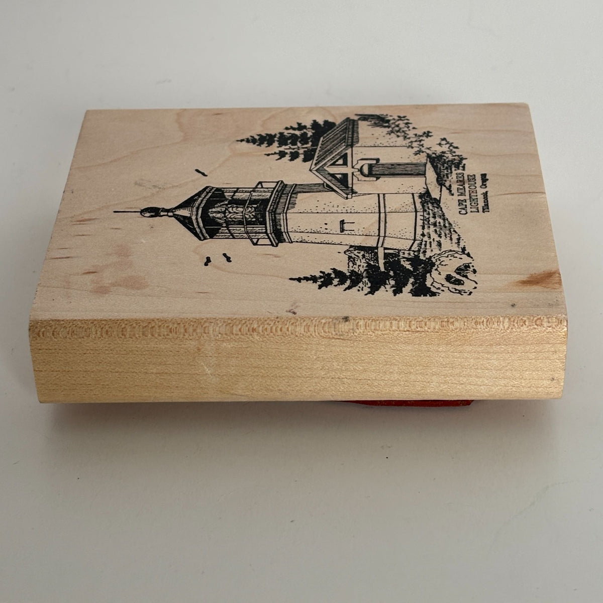 Peddlers Pack Rubber Stamp Cape Meares Lighthouse Tillamook Oregon Coastal Nautical Craft Cardmaking Seaside