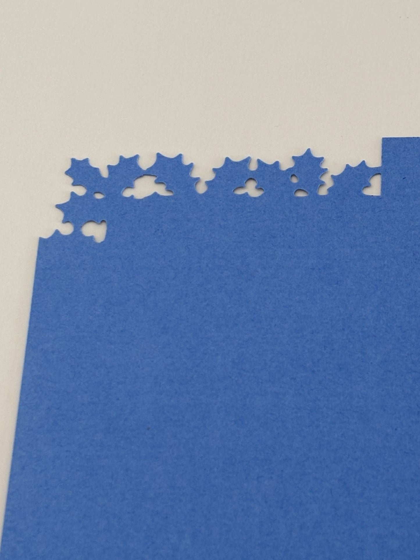 Martha Stewart Paper Punches Holly Leaves Christmas Card Making Corner Border