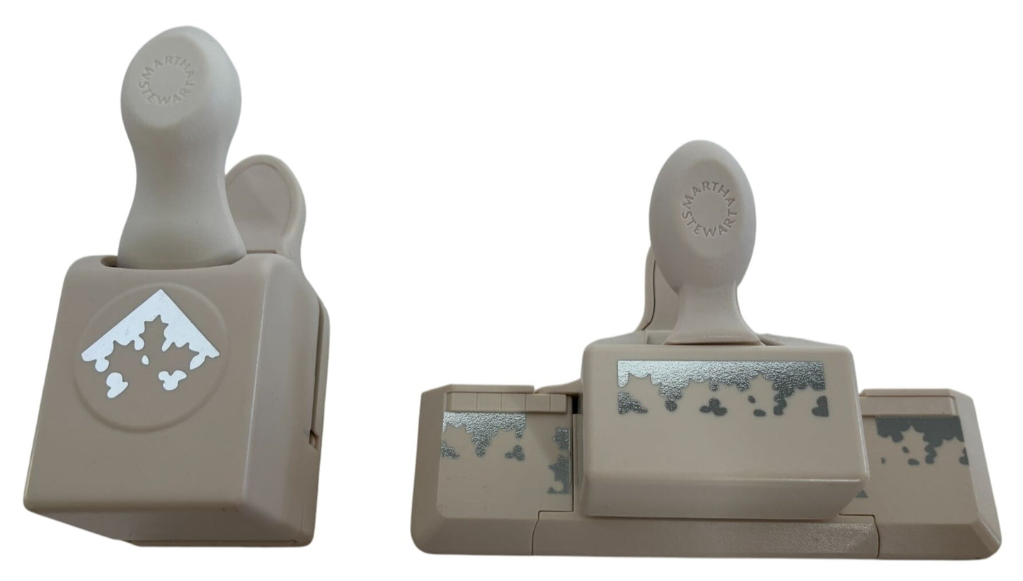 Martha Stewart Paper Punches Holly Leaves Christmas Card Making Corner Border