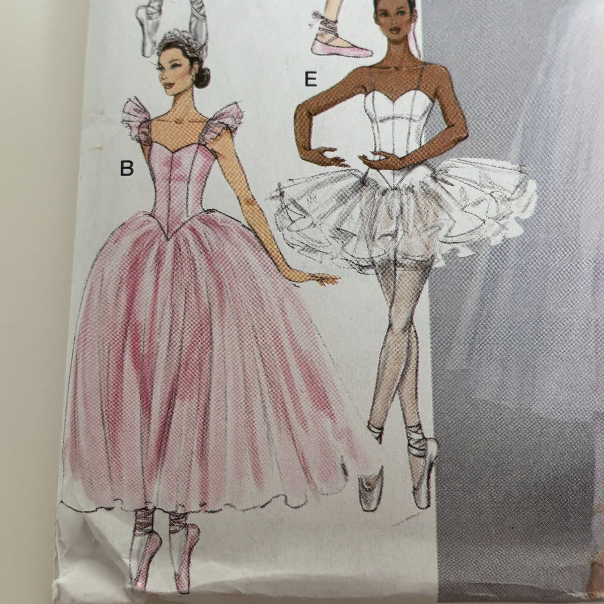 McCalls Costume Sewing Pattern M7615 Ballet Costume Tutu Dress Misses 14-22 Uncut