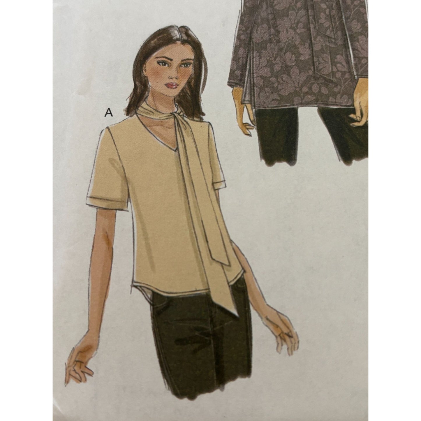 Vogue Sewing Pattern V9204 Misses Top Shirt Blouse Sizes 14-22 Easy Career Uncut