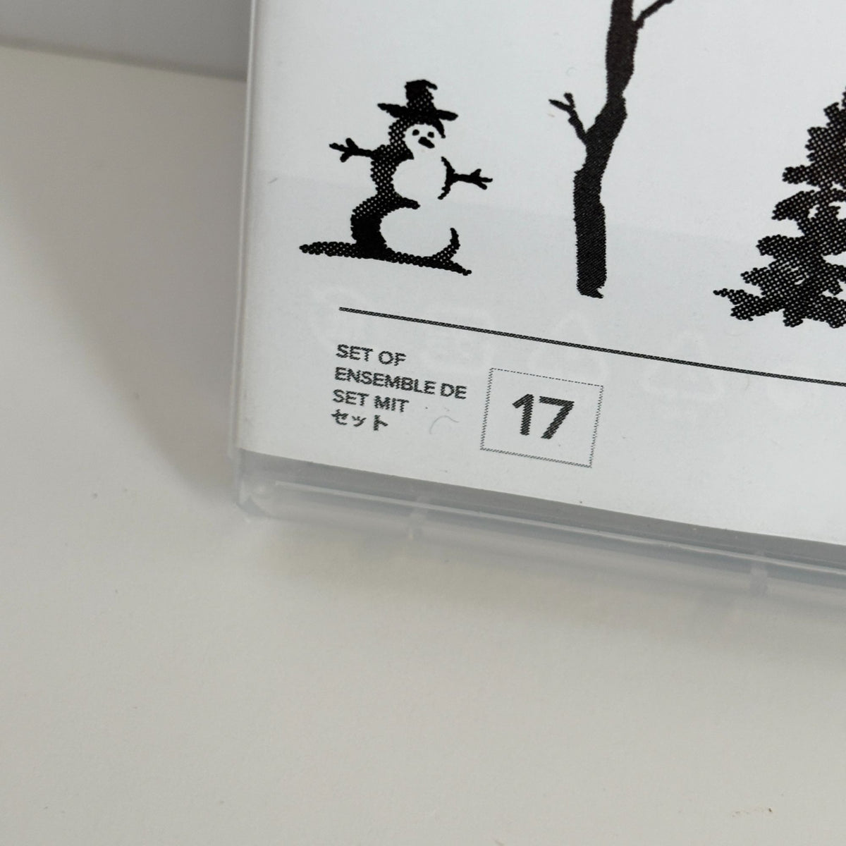 Stampin Up Photopolymer Stamp Set Snow Front Layered Landscape Winter Trees Mountains Deer Cabin