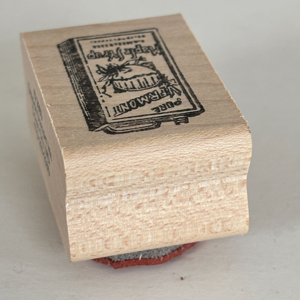 Seaside Stampin Ink Rubber Stamp Pure Vermont Maple Syrup Breakfast Kitchen Farmhouse Cardmaking