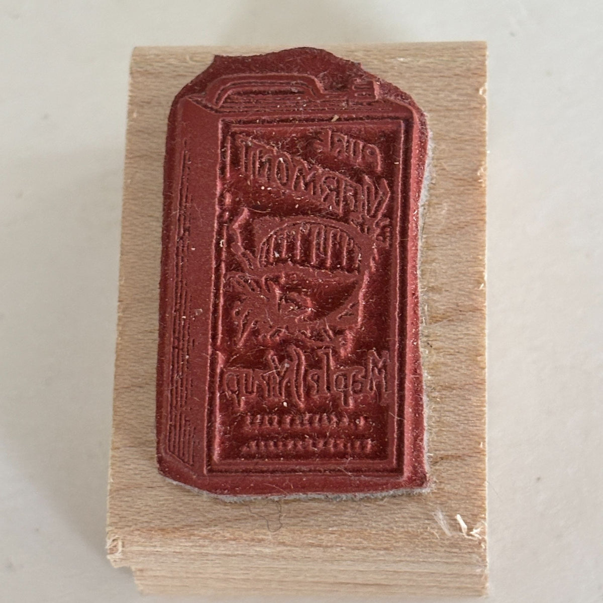 Seaside Stampin Ink Rubber Stamp Pure Vermont Maple Syrup Breakfast Kitchen Farmhouse Cardmaking