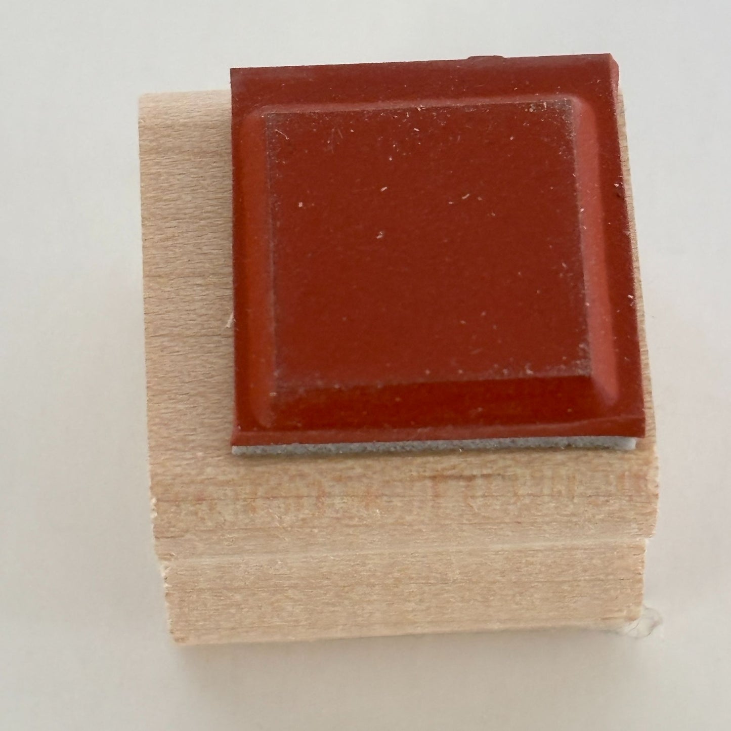 Stampin Up Rubber Stamp Square Shape 5/8 Inch Small Card Making Craft Tool